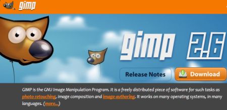 gimp official website screenshot